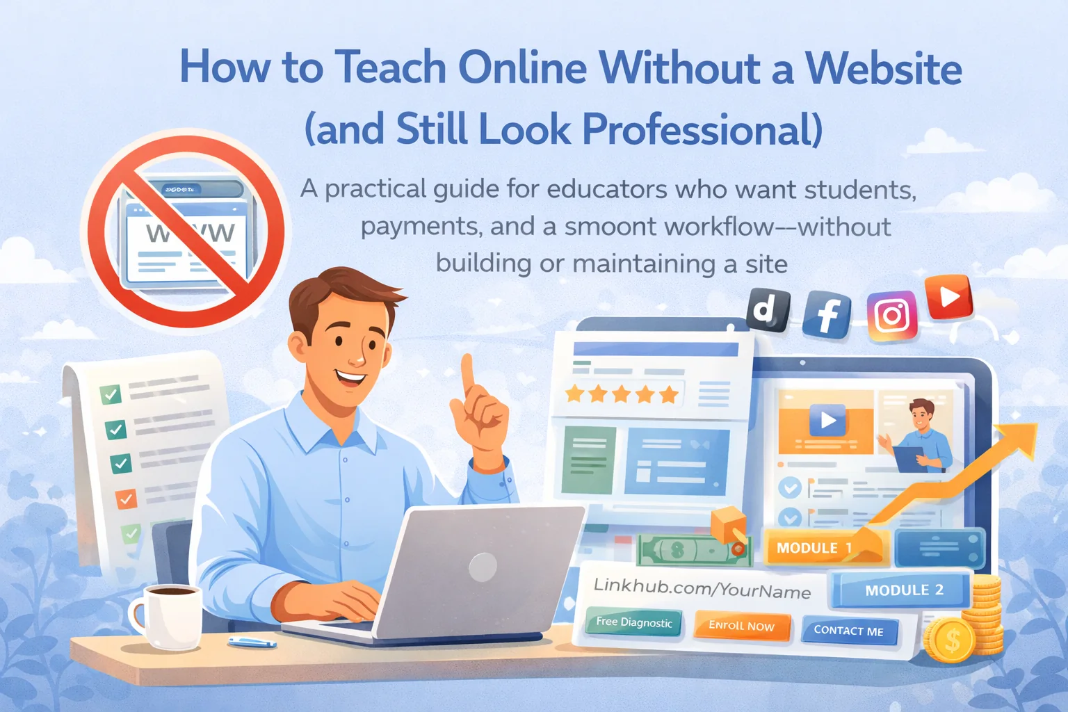 Teaching Online Without a Website: Effective Strategies for Educators