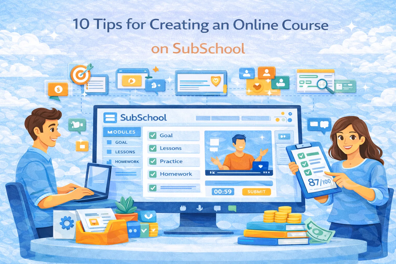 10 Tips for a Successful Online Course Creation on SubSchool
